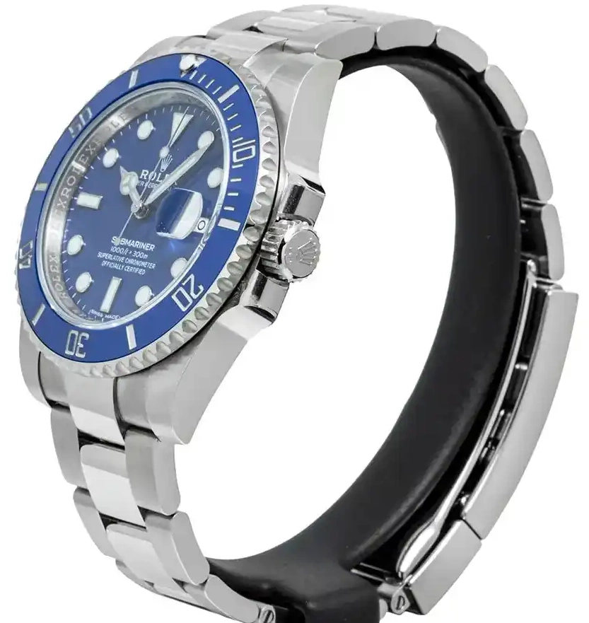 Prestigious Jewelers Rolex 116619LB Submariner Blue 0606